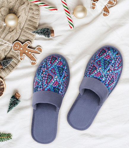 Kapcie damskie Natural Style NS-076 Szare