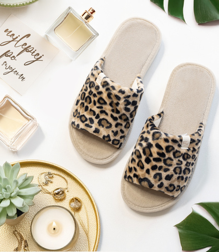 Kapcie damskie Natural Style NS-046 Panterka