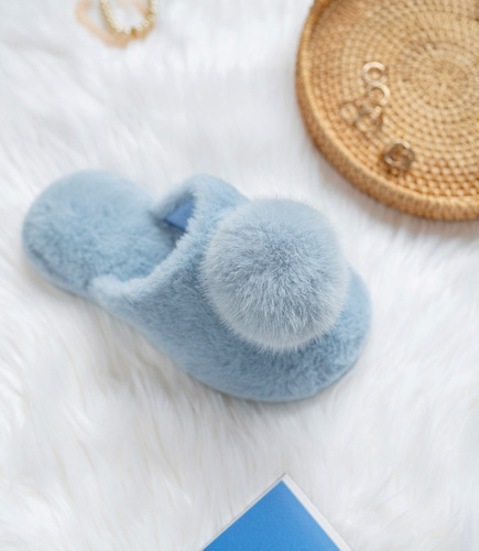 Kapcie damskie Natural Style NS-246 Niebieskie