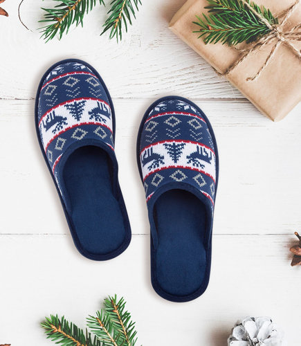 Kapcie damskie Natural Style NS-072 Granatowe