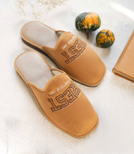 Kapcie męskie Natural Style NS-500 Rude