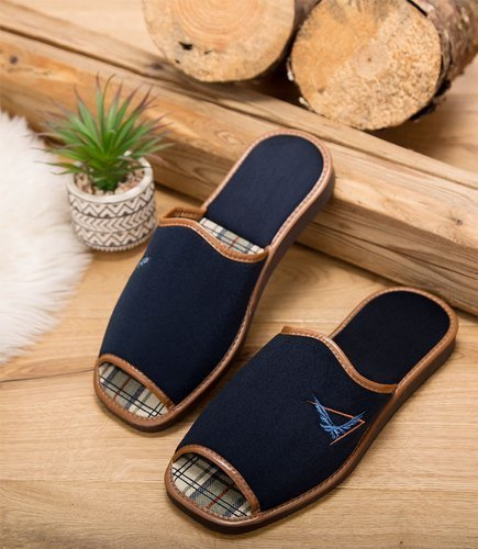 Kapcie męskie Natural Style NS-067 Granatowe