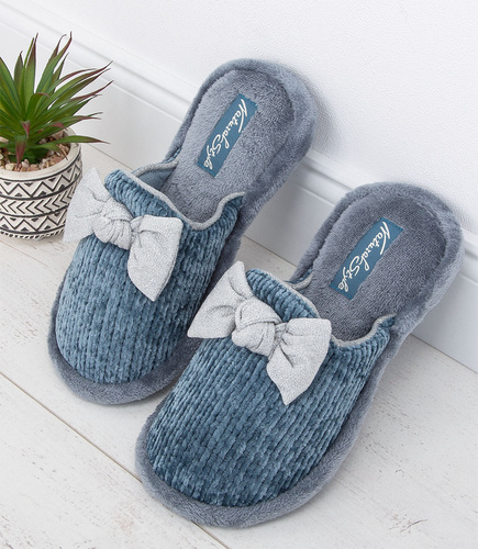 Kapcie damskie Natural Style NS-247 Niebieskie