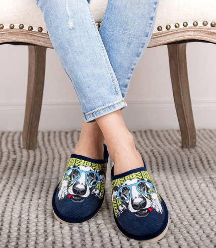 Kapcie damskie Natural Style NS-122 Brązowe