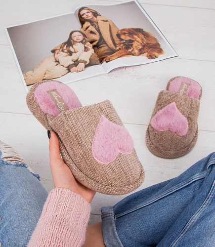 Kapcie damskie Natural Style NS-239 Beżowe