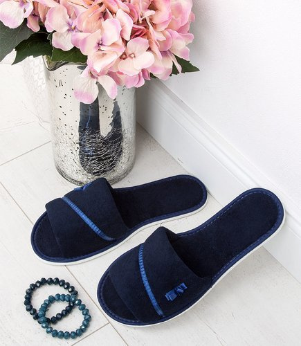 Kapcie damskie Natural Style NS-041 Granatowe