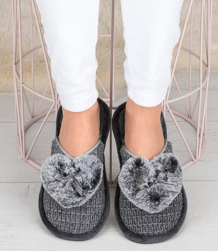 Kapcie damskie Natural Style NS-261 Szare