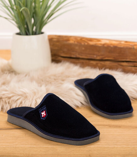 Kapcie męskie Natural Style NS-251 Granatowe