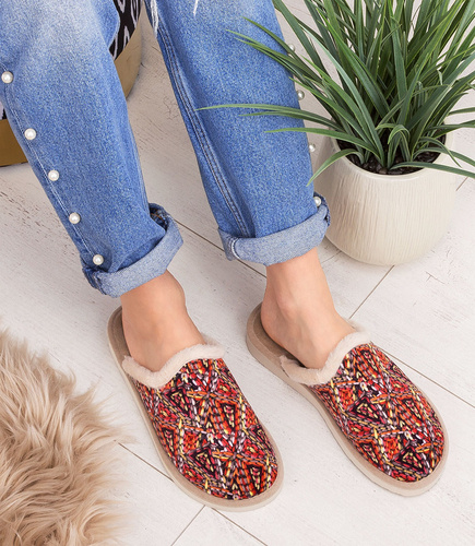 Kapcie damskie Natural Style NS-103 Beżowe