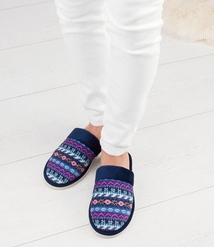 Kapcie damskie Natural Style NS-071 Granatowe