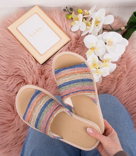 Kapcie damskie Natural Style NS-034 Beżowy